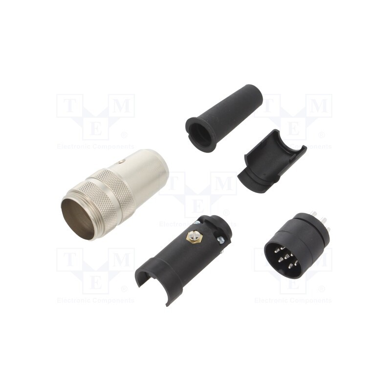 1 pcs x BINDER - 09 0325 00 07 - Connector: M16, plug, 680, male, PIN: 7, unshielded, silver plated