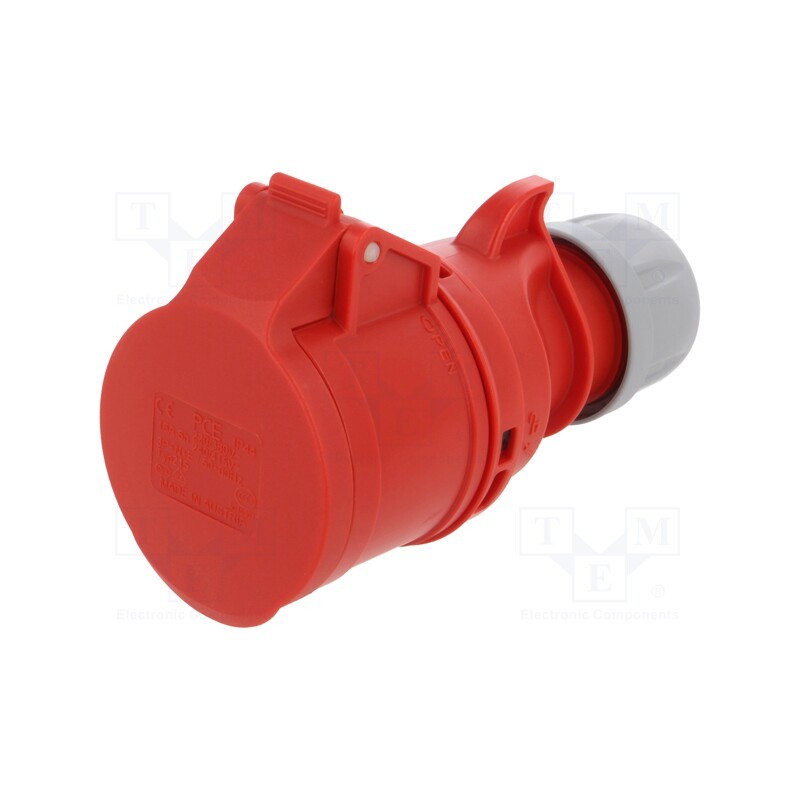 1 pcs x PCE - 215-6 - Connector: AC supply 3-phase, socket, female, 16A, 400VAC, IP44