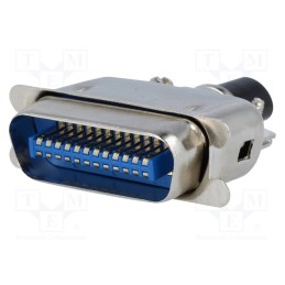 1 pcs x CONNFLY - DS1078-24M0L - Connector: Centronics, plug, male, PIN: 24, soldering, for cable