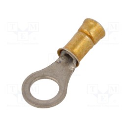 1 pcs x TE Connectivity - 321898 - Tip: ring, M5, Ø: 5mm, 1.65mm2, crimped, for cable, insulated, orange