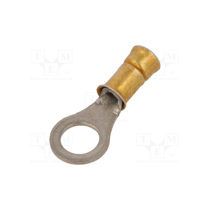 1 pcs x TE Connectivity - 321898 - Tip: ring, M5, Ø: 5mm, 1.65mm2, crimped, for cable, insulated, orange