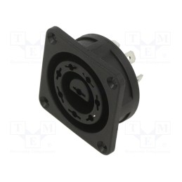 1 pcs x BULGIN - PX0552 - Connector: circular, socket, female, PIN: 8, soldering, polyamide