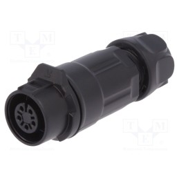 1 pcs x LUTRONIC - 2200 - Connector: circular, plug, size 12, 02, female, PIN: 5, for latch
