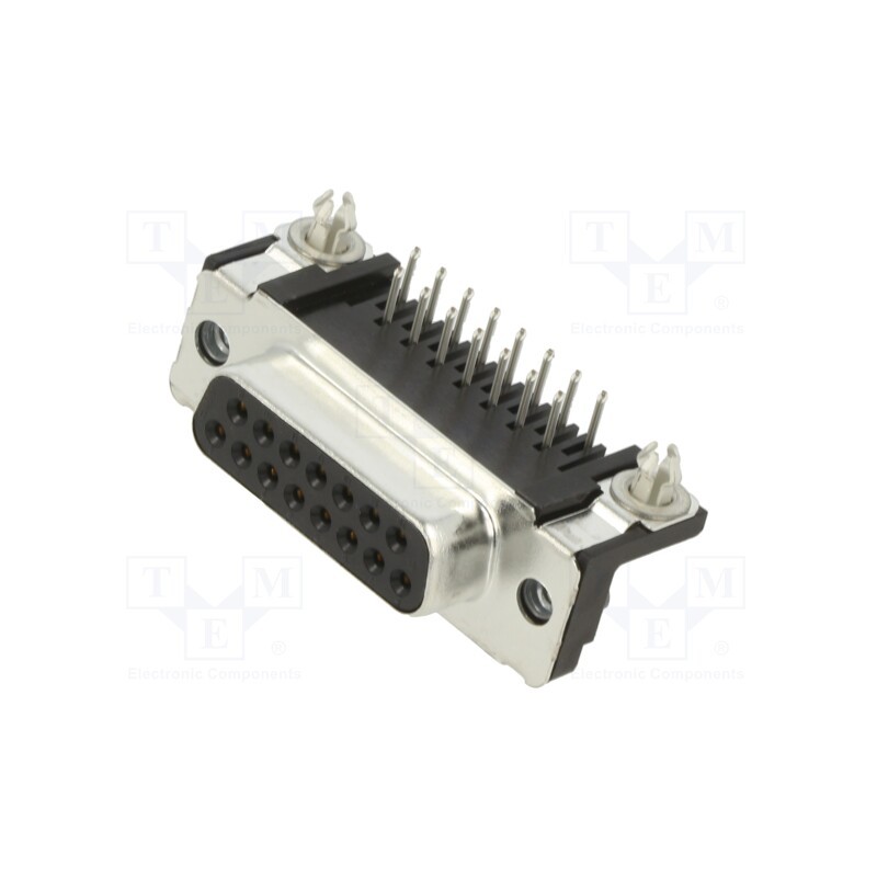 1 pcs x TE Connectivity - 5747845-4 - D-Sub, PIN: 15, socket, female, angled 90°, THT, UNC 4-40, AMPLIMITE