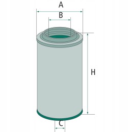 Air filter 85mm 8mm 166mm granite