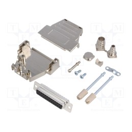 1 pcs x ENCITECH - DSSK25-M-DBS-K - D-Sub, PIN: 25, plug, female, soldering, for cable, black