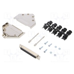 1 pcs x ENCITECH - 6355-0030-14 - D-Sub, PIN: 37, plug, female, soldering, for cable, black