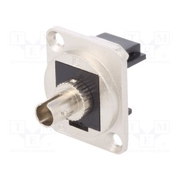 1 pcs x CLIFF - CP30218M - Connector: fiber optic, coupler, ST,both sides, Mat: metal, FT