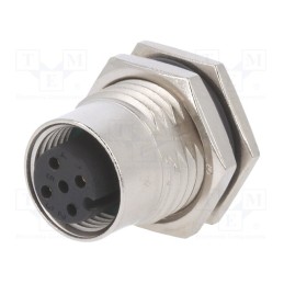 1 pcs x AMPHENOL LTW - M12A-03PFFP-SF8001 - Socket, M12, PIN: 3, female, A code-DeviceNet / CANopen, THT, 250V