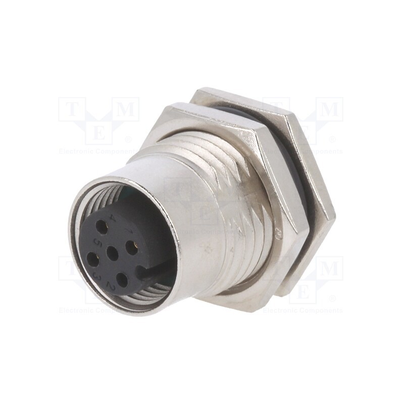 1 pcs x AMPHENOL LTW - M12A-03PFFP-SF8001 - Socket, M12, PIN: 3, female, A code-DeviceNet / CANopen, THT, 250V