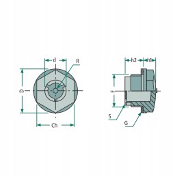 Plug, plug, plastic plug, 2-inch thread