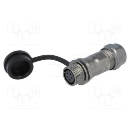 1 pcs x WEIPU - ST1211/S5 - Plug, ST12, female, PIN: 5, IP67, 5÷8mm, 5A, soldering, for cable