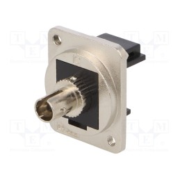 1 pcs x CLIFF - CP30218M3 - Connector: fiber optic, coupler, ST,both sides, Mat: metal, FT