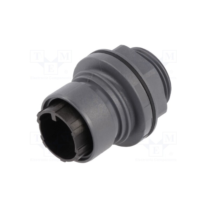 1 pcs x BULGIN - PXP6012/16P/CR - Connector: circular, socket, male, PIN: 16, w/o contacts, UL94V-0