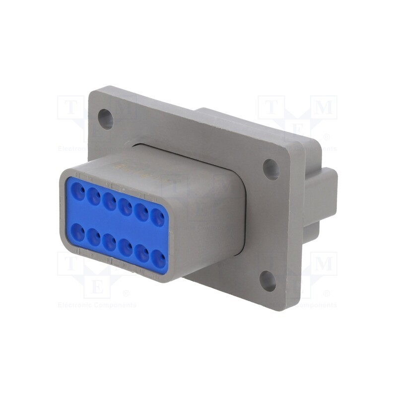 1 pcs x BULGIN - PX0112P12AGY - Connector: wire-wire, PX0, male, plug, for panel mounting, PIN: 12