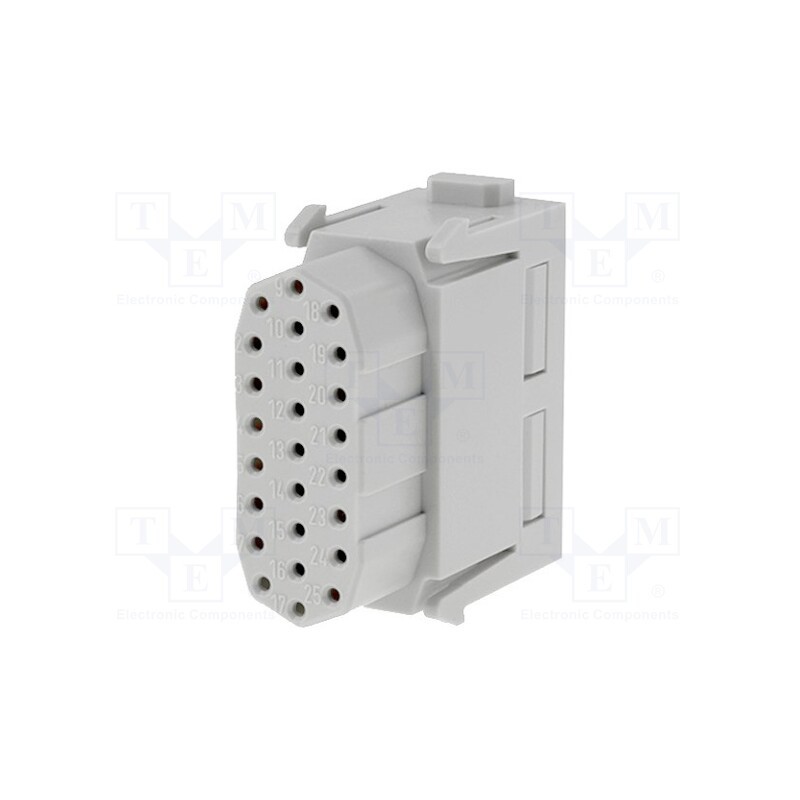 1 pcs x HARTING - 9140253101 - Connector: HDC, module, female, Han-Modular®, PIN: 25, w/o contacts
