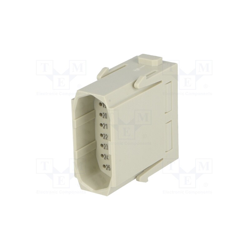 1 pcs x HARTING - 9140253001 - Connector: HDC, module, male, Han-Modular®, PIN: 25, w/o contacts