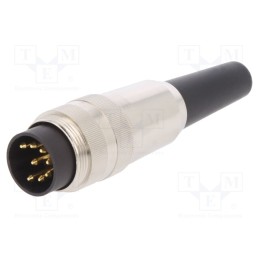 1 pcs x LUMBERG - SV 80 - Connector: M16, plug, male, soldering, for cable, PIN: 8, 5A, 60V