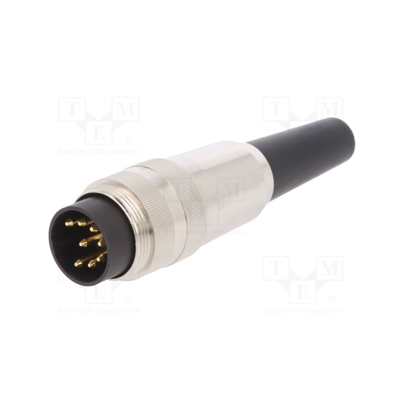 1 pcs x LUMBERG - SV 80 - Connector: M16, plug, male, soldering, for cable, PIN: 8, 5A, 60V