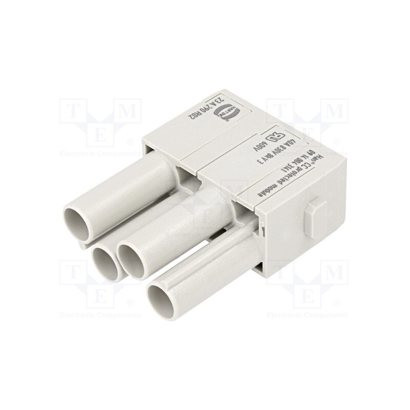 1 pcs x HARTING - 9140043141 - Connector: HDC, module, female, Han-Modular®, PIN: 4, 40A, 830V