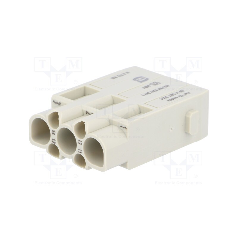1 pcs x HARTING - 9140073001 - Connector: HDC, module, male, Han-Modular®, PIN: 7(3+4), crimped