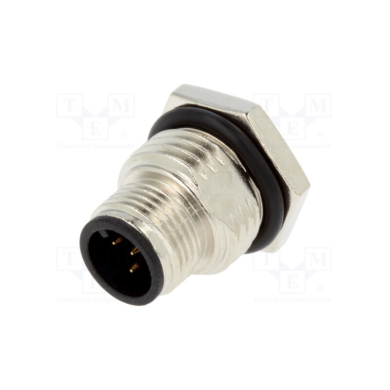 1 pcs x AMPHENOL LTW - M12A-05PMMP-SF8002 - Socket, M12, PIN: 5, male, A code-DeviceNet / CANopen, THT, IP68