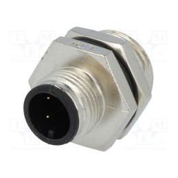 1 pcs x AMPHENOL LTW - M12A-03PMMS-SH8001 - Socket, M12, PIN: 3, male, A code-DeviceNet / CANopen, soldering