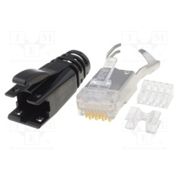 1 pcs x BEL FUSE - SS-39200-030 - Plug, RJ45, PIN: 8, shielded, Layout: 8p8c, for cable, IDC,crimped