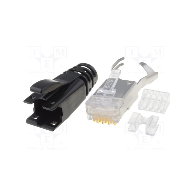 1 pcs x BEL FUSE - SS-39200-030 - Plug, RJ45, PIN: 8, shielded, Layout: 8p8c, for cable, IDC,crimped