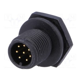 1 pcs x AMPHENOL LTW - LTWM12P-08PMMS-SC - Socket, M12, PIN: 8, male, A code-DeviceNet / CANopen, soldering
