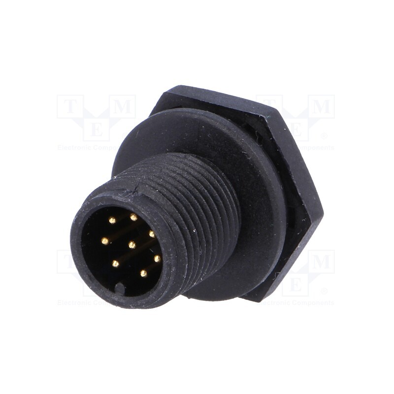1 pcs x AMPHENOL LTW - LTWM12P-08PMMS-SC - Socket, M12, PIN: 8, male, A code-DeviceNet / CANopen, soldering