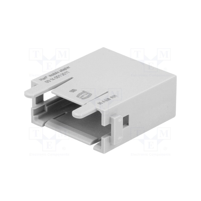 1 pcs x HARTING - 9140013011 - Connector: rectangular, module, male, Han-Modular®, Modules: 1