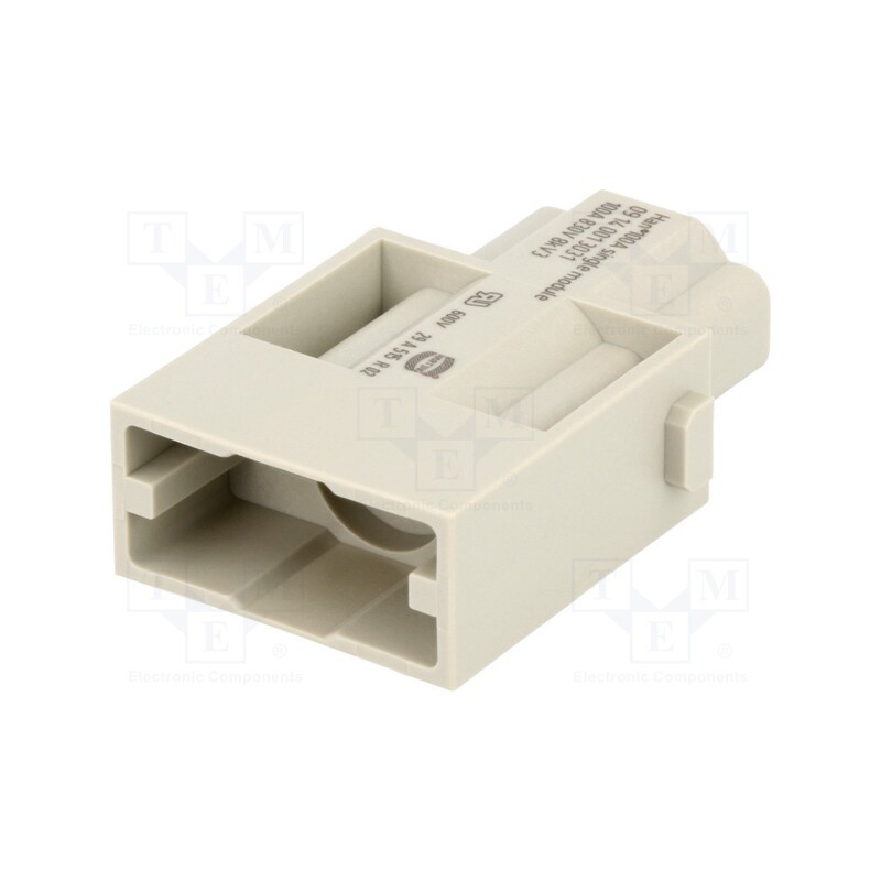 1 pcs x HARTING - 9140013031 - Connector: HDC, module, male, Han-Modular®, PIN: 1, w/o contacts