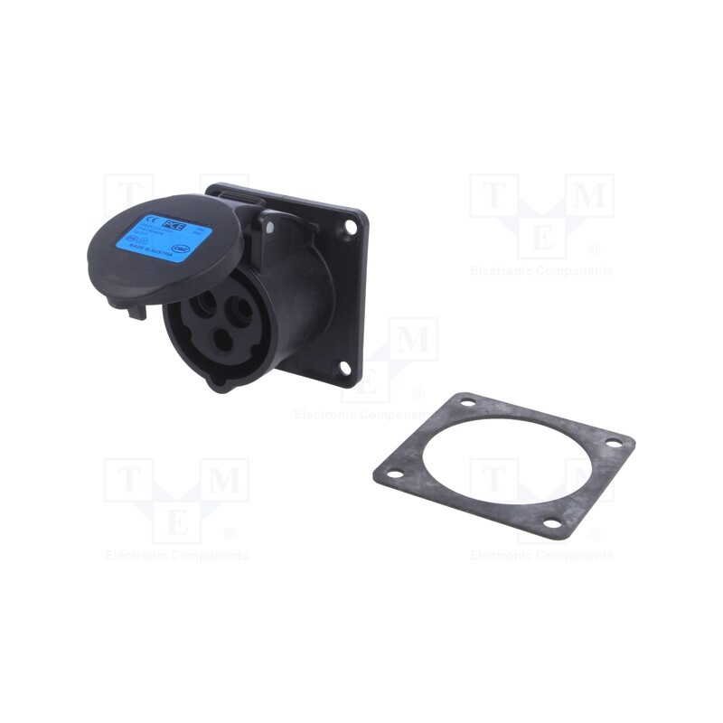 1 pcs x PCE - 313-6X - Connector: AC supply 3-phase, socket, female, 16A, 230VAC, IP54