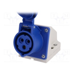 1 pcs x PCE - 113-6K - Connector: AC supply, socket, female, 16A, 230VAC, IEC 60309, IP44