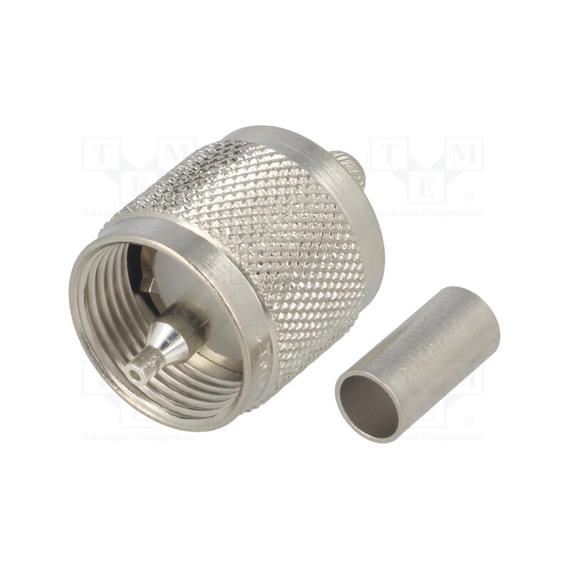 1 pcs x TELEGu00c4RTNER - J01040A0001 - Plug, UHF (PL-259), male, straight, crimped, for cable, 50Ω