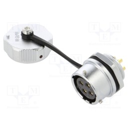 1 pcs x WEIPU - WY20K4ZM1 - Socket, WY20, female, PIN: 4, IP67, 25A, soldering, 500V, 4mm2, 11AWG