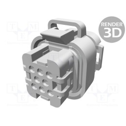 1 pcs x TE Connectivity - 776286-1 - Connector: automotive, AMPSEAL, female, plug, for cable, PIN: 8