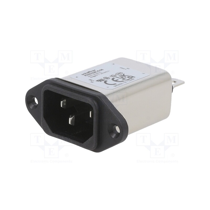 1 pcs x SCHAFFNER - FN9233R-6-06 - Connector: AC supply, socket, male, 6A, 250VAC, C14 (E),EMC/EMI