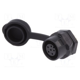 1 pcs x LUTRONIC - 2208 - Connector: circular, socket, size 12, 02, female, PIN: 6, for latch
