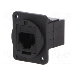 1 pcs x CLIFF - CP30223X - Coupler, FT, Cat: 3, Layout: 6p4c, RJ11 socket,both sides, 19x24mm