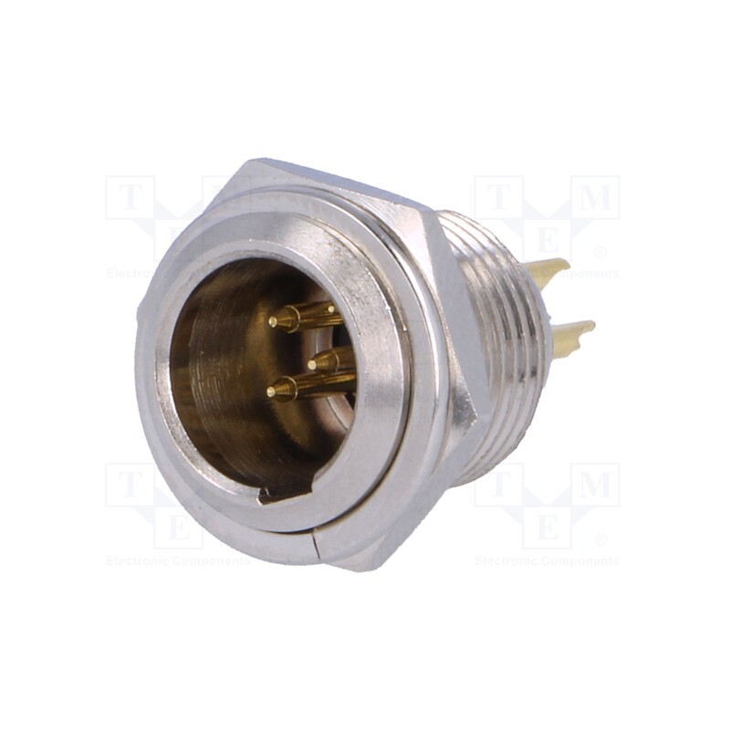 1 pcs x NINIGI - MXLR-5W-C - Socket, XLR mini, male, PIN: 5, soldering, Ø11mm