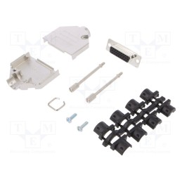 1 pcs x ENCITECH - 6355-0062-12 - D-Sub HD, PIN: 26, plug, female, soldering, for cable, black