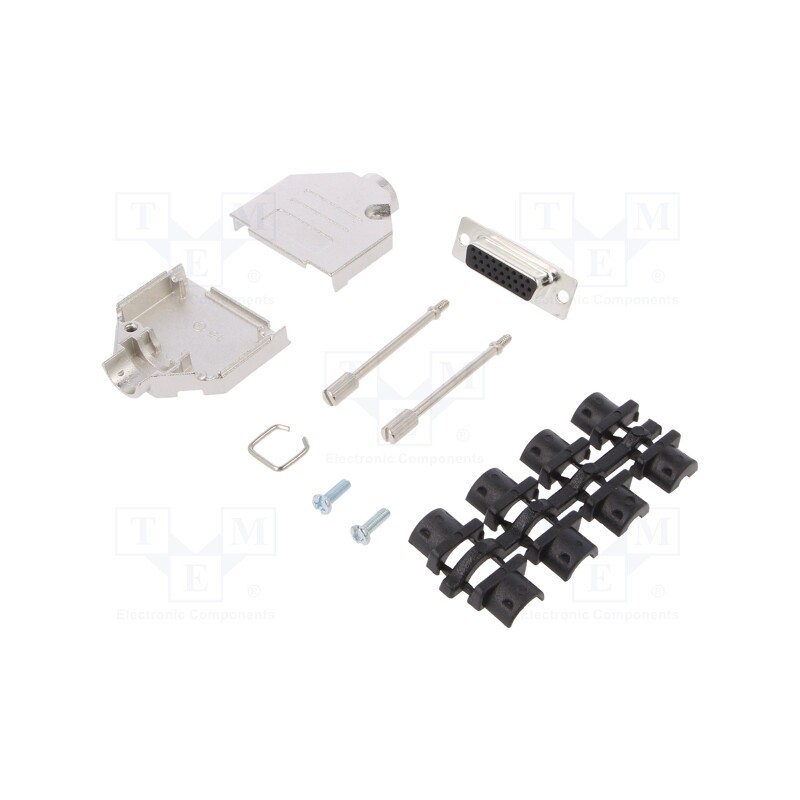 1 pcs x ENCITECH - 6355-0062-12 - D-Sub HD, PIN: 26, plug, female, soldering, for cable, black