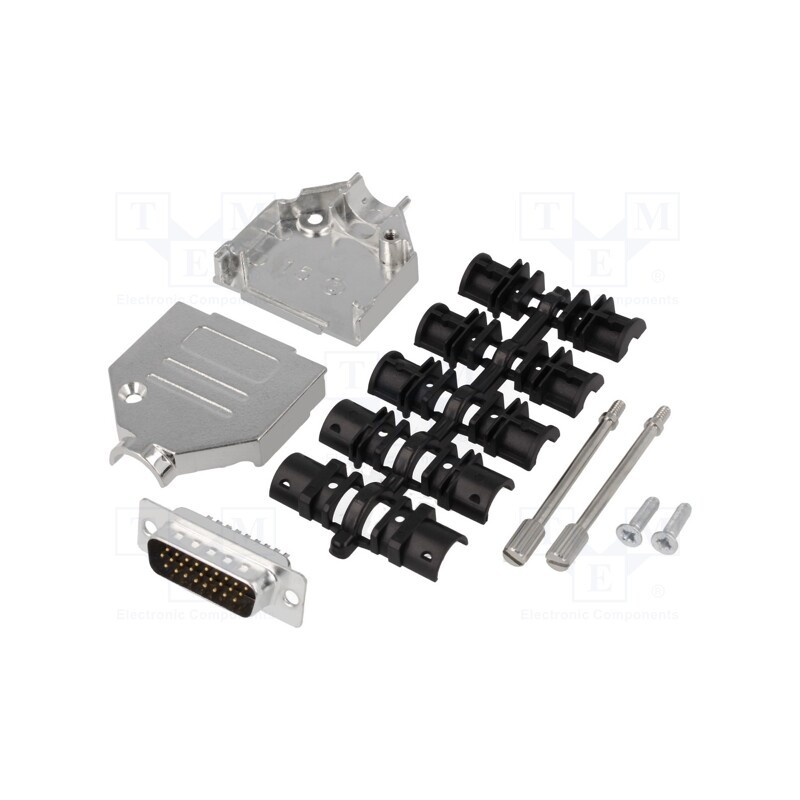 1 pcs x ENCITECH - DTZK15-HDP-K - D-Sub HD, PIN: 26, plug, male, soldering, for cable, black