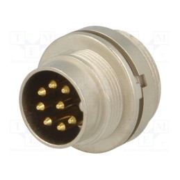 1 pcs x LUMBERG - SFV 81 - Connector: M16, socket, male, soldering, PIN: 8, 5A, 60V, IP40