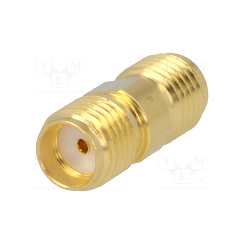 1 pcs x AMPHENOL RF - SMA7071A2-3GT50G-50 - Coupler, SMA female,both sides, straight, 50Ω, PTFE, gold-plated