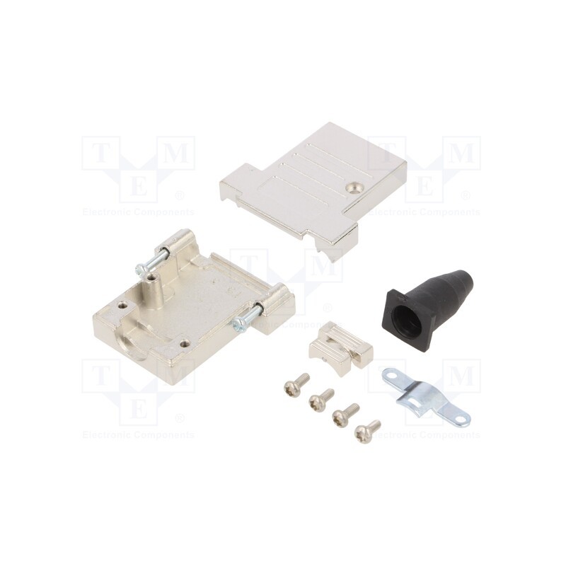 1 pcs x ENCITECH - DTSL15-RG-SJS-T-K - Enclosure: for D-Sub connectors, D-Sub 15pin,D-Sub HD 26pin