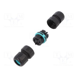 1 pcs x TECHNO - THB.391.A3A - Connector: AC supply, screw terminal, TH391, 7÷12mm, 0.5÷4mm2