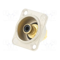 1 pcs x NEUTRIK - NF2D-0 - NYS367(RCA)BLACK IN NI D-HOUSING